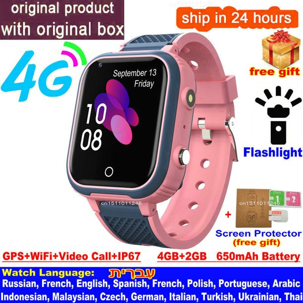 Reloj inteligente LT21 4G para niños, GPS, WIFI, videollamada, SOS, IP67, resistente al agua, reloj inteligente para niños, cámara, Monitor, rastreador, ubicación, reloj de teléfono Tan Jianjun unisex