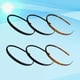 thumbnail image 3 of 6 piezas de aros de resina antideslizantes para el cabello con dientes, diadema para lavar la cara, diadema para mujer (negro, goma negra, café por cada 2 piezas), 3 of 5