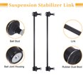 thumbnail image 6 of 2pcs Front Sway Bar Links Stabilizer Bar Link Kit for Honda Stream Suspension Kit No.51320SMA003, 6 of 7