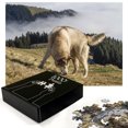 thumbnail image 3 of Ambesonne Alaskan Malamute Jigsaw Puzzle, Purebred Dog, Heirloom-Quality Fun Activity for Family Durable Cardboard, 1000 pcs, Dark Green Pale Brown, 3 of 6
