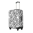 thumbnail image 1 of Fotbe Hand Drawn Snake Funda Protectora para Equipaje, Antirrayones y Resistente a la Suciedad, Compatible con Maletas de 18 a 32 Pulgadas-X-Large, 1 of 7