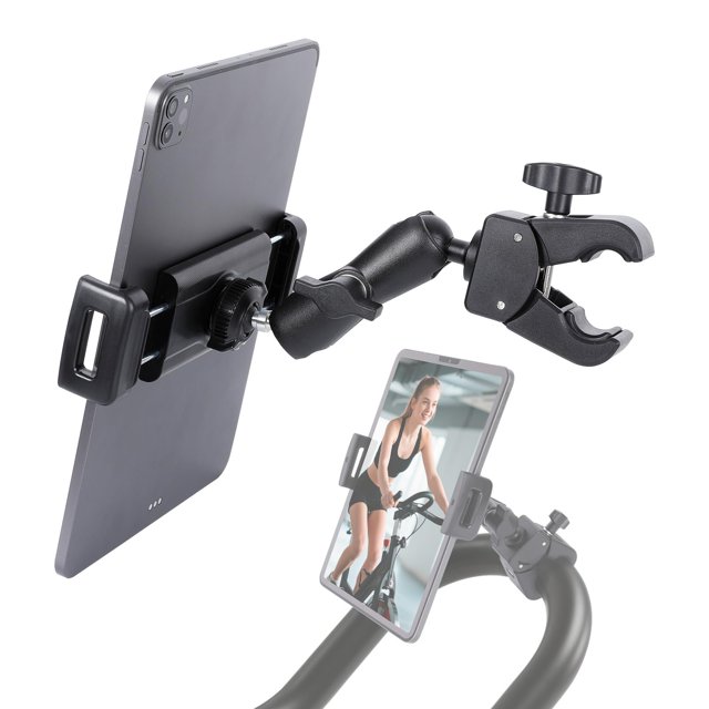 Fpn Soporte Para Tableta De Bicicleta Giratoria Para Ipad, Soporte Para Teléfono, Soporte Para Manillar De Bicicleta Estática Para Cinta De Correr, Bicicleta Estacionaria, Elíptica, Bicicleta Giratori
