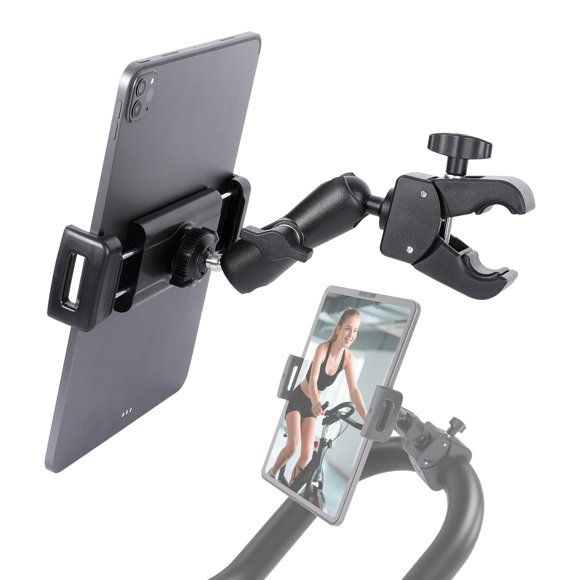Fpn Soporte Para Tableta De Bicicleta Giratoria Para Ipad, Soporte Para Teléfono, Soporte Para Manillar De Bicicleta Estática Para Cinta De Correr, Bicicleta Estacionaria, Elíptica, Bicicleta Giratori