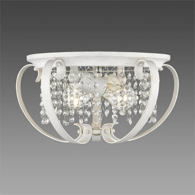 Ella Flush Mount en Blanc Français