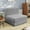 Dark Gray-Three cushions, variant on Lofka Couch, Futon Sofa with Padded Armrests for Living Room Furniture, Small Loveseat for Small Spaces, Dark Gray
