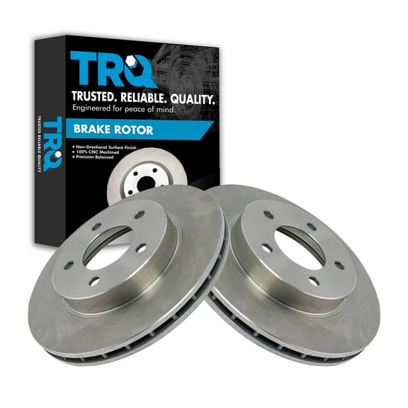 TRQ Front Brake Rotors Set Vented Fits Select 1993-1997 Chrysler Concorde 1994-1997 LHS 1994-1996 New Yorker Dodge Intrepid Eagle Vision