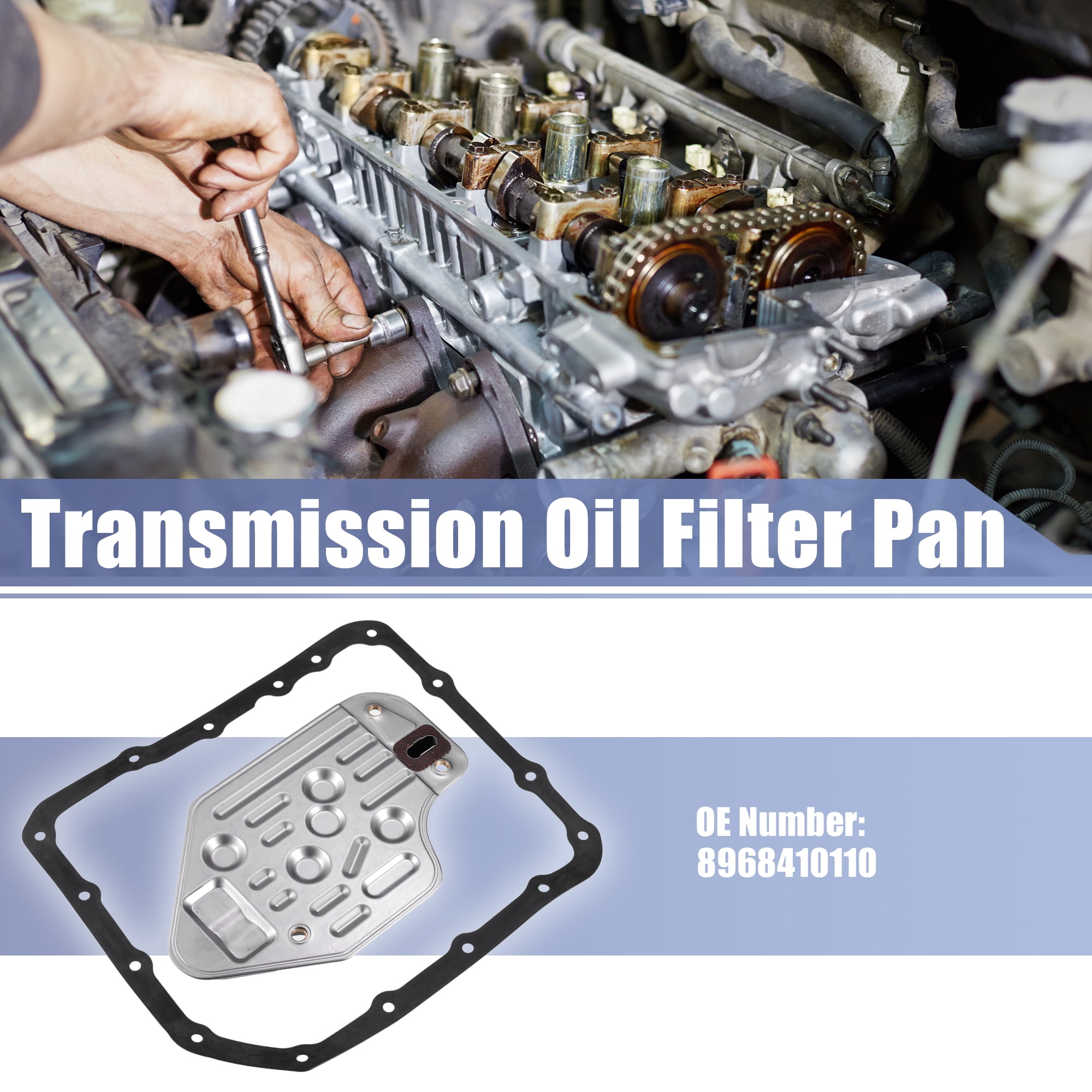 1 Set No.8968410110 Transmission Filter Oil Pan Gasket Kit for Isuzu Rodeo 1991-2003 for Honda Passport