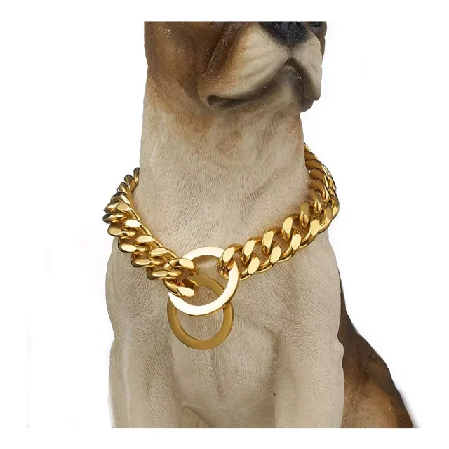 Aiyidi Collar De Cadena Para Perro De Acero Inoxidable De 0.