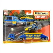 Matchbox Convoys Metal Vehicle - FORD C900 CABOVER & MBX GRAVEL TRAILER w/ BACKHOE [HLM87]