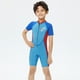 thumbnail image 2 of Greeniant Trajes de neopreno de 2,5 MM, trajes de baño a prueba de frío, mono ultrafino de manga corta para playa, mono de protección solar Deportes acuáticos azul claro M, 2 of 6