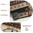 thumbnail image 6 of 5'x8' Area Rugs, Texas Star Farm Indoor Outdoor Area Rug for Living Room Bedroom, Vintage Country Star Brown Wood Grain Washable Bathroom Rugs Kitchen Floor Carpet Mats Home Decor Aesthetic, 6 of 8
