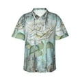 thumbnail image 2 of Goofa Vintage Rose1 Hawaiian Shirt for Men, Unisex Summer Beach Casual Short Sleeve Button Down Shirts,Aloha Tropical Floral print shirt-Small, 2 of 9