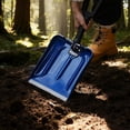 thumbnail image 3 of Foldable Blue Winter Snow Shovel with Detachable Installation, Thickened Enlarged Snow Push Shovel Set, Lightweight Car-Mounted Snow Removal Tool for Driveways, Sidewalks, Garage Storage，25.2in, 3 of 5