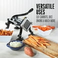 thumbnail image 3 of Vegetable Crinkle Wavy Chopper Cutter French Fry Slicer French Fry Cutter Stainless Steel Vegetable Slicer  Potato Cutter Commercial Grade French Fry Cutter, 3 of 8