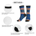 thumbnail image 5 of Athletic Socks Retro Cape Verde Flag Sport Running Calf Socks Crew Socks for Men Women, 5 of 7