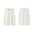thumbnail image 3 of Blczomt Men Tank Top Sleeveless Casual Plain Shirts White Workout Crew Neck Summer Tops, 3 of 5