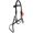Black, variant on Horse English Bridle Padded Leather COB Jumping Adjustable Figure 8 803447CKC