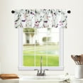 thumbnail image 2 of VOGOL Purple Bird Print Bathroom Valances, Rod Pocket Light Filtering Short Drapes for Kitchen Windows, 52x12 inches, 2 of 7