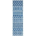 thumbnail image 2 of SAFAVIEH Blossom Aspen Geometric Wool Runner Rug, Navy/Ivory, 2'3" x 11', 2 of 8