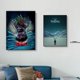 thumbnail image 5 of Pósteres de la película de terror clásica The Thing, pintura en lienzo, imagen artística de pared de John Carpenter para dormitorio, decoración del hogar, 5 of 5