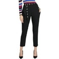thumbnail image 1 of Pantalones casuales Rachel Roy con cinturón para mujer negro 0, 1 of 1