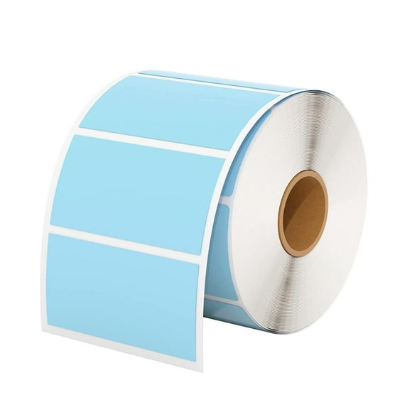 Etiquetas adhesivas térmicas MUNBYN, 2.25 x 1.25, azules, 1000 hojas/rollo