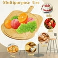 thumbnail image 4 of Bamboo Pizza Peel, 10 & 12 inch Pizza Cutting Board with 8 Slice Grooves, Pizza Spatula Paddle Pizza Boards with Handle, Pizza Oven Accessories for Baking Homemade (10 inch), 4 of 6