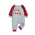 thumbnail image 2 of Odeerbi Christmas Pajamas for Family Holiday Long Sleeve Family Christmas Pajamas Matching Sets Infant Casual Printed Top with Bottom Outfits Home Wear Sleepwear Family Matching PJs Set Red, 2 of 6