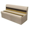 thumbnail image 3 of Wise Deluxe Series Sand/Chestnut Pontoon Bench Seat Cushion Set, 3 of 3