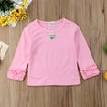 thumbnail image 4 of Toddler Baby Kids Girl Cotton Long Sleeve Solid Tee Tops T-Shirt Clothes, 4 of 6