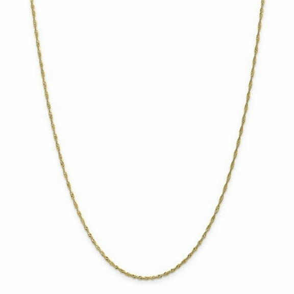 Primal Gold 10 Karat Yellow Gold 1.4mm Singapore Chain