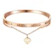 thumbnail image 1 of Pulsera Ryscom con cristal de zirconia y dije de corazon oro rosado casual, 1 of 5