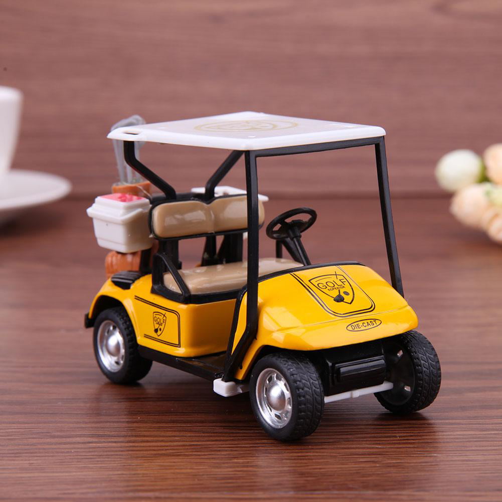 1/36 Golf Cart Model Kids Toy Easy Operation Pullback Action Simulation  Vehicle Model with Light Music for Children Holiday Gift