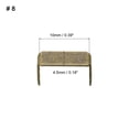 thumbnail image 2 of Unique Bargains 20Pack Zipper Stoppers, #8 Top & Bottom Stops for Rescue Repair, Bronze Tone, 2 of 6