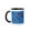 Black/White, variant on 3drose, Scarlet Ibis, Para State, Brazil, 11oz Two-tone Black Mug