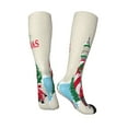 thumbnail image 5 of Lsque Merry Christmas 1 Printed Crew Socks Men's Women's LightWeight Thin Casual Calf Socks ,Knee High Socks,Cotton Socks, 5 of 9