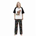 thumbnail image 4 of LuLiaMenton Matching Couples Christmas Pajamas Christmas Cow Short Sleeve Long Pants Set, 4 of 5