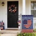 thumbnail image 6 of Double Sided Patriotic Linen Garden Flag 12x18 Inch Balcony 4th of July Decoration, Independence Day Yard Decor with USA Flag Prints Fade Resistant Outdoor Flag for Porch, Patio, 6 of 6