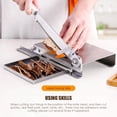 thumbnail image 4 of CGOLDENWALL Manual Ribs Meat Slicer Household Stainless Steel Small Bone Cutting Slicing Machine Chicken Lamb Chops Ribs Herb Pastry Cutter for Home, 4 of 6