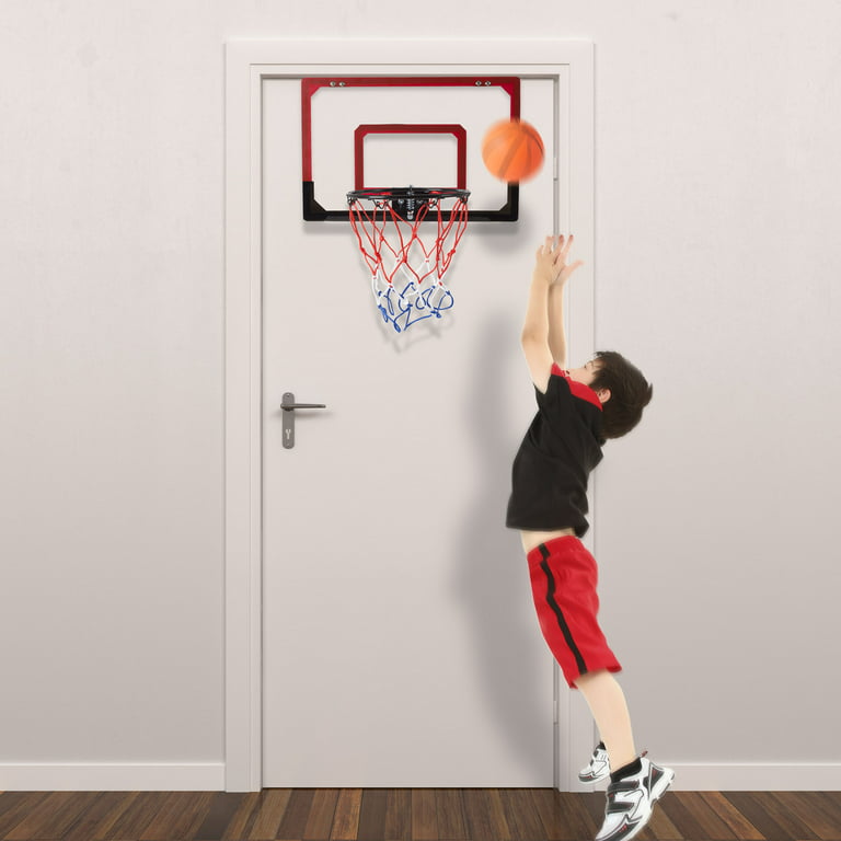 Mini Basketball Hoop with Ball and Breakaway Spring Rim for Over the Door  Play by Hey! Play! 