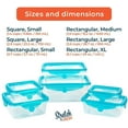 thumbnail image 2 of As Seen on TV Stretch and Fresh Silicone Food Storage System – 6-Piece Airtight, Leak-Proof Containers for Solid & Liquid Foods, BPA-Free, Freezer & Microwave Safe, 2 of 6