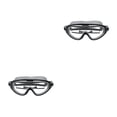 thumbnail image 1 of Baohd Universal Swimming Goggles Adjustable Silicone Earplug Glasses Waterproof HD Lens Portable Eyewear Accessory Beginner Black 2Set, 1 of 6