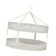 thumbnail image 4 of Tendedero de suéteres Práctico secador de ropa Plegable Estante de lavandería colgante para Doble capa blanca, 4 of 9