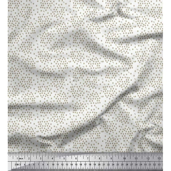 Soimoi Viscose Chiffon Fabric Musical Notes Shirting Print Fabric by Yard 42 Inch Wide
