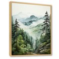 thumbnail image 2 of Designart "Soft Gray American Redwoods I" Tree Redwood Floater Framed Wall Art Prints, 2 of 5