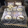 thumbnail image 3 of DBOZE Fleece Mink Thick Weighted Blanket 2 ply Reversible Warm Korean Style Bed Blanket, Horse Animal  King Size, 3 of 5