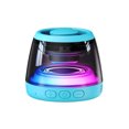 thumbnail image 1 of Mini altavoz con diafragma de graves, altavoz de 5 W con imán interno, 7 horas de autonomía, emparejamiento estéreo TWS, luz RGB y ranura para tarjeta TF, 1 of 6