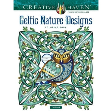 Adult Coloring Books: World & Travel Creative Haven Celtic Nature Designs Coloring Book, (Paperback)