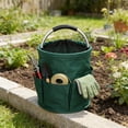 thumbnail image 1 of Lunxisen 2 Pcs Portable Storage Basket Drawstring Folding Organizer Multi Functional Tool Bag for Camping Gardening Home, 1 of 6
