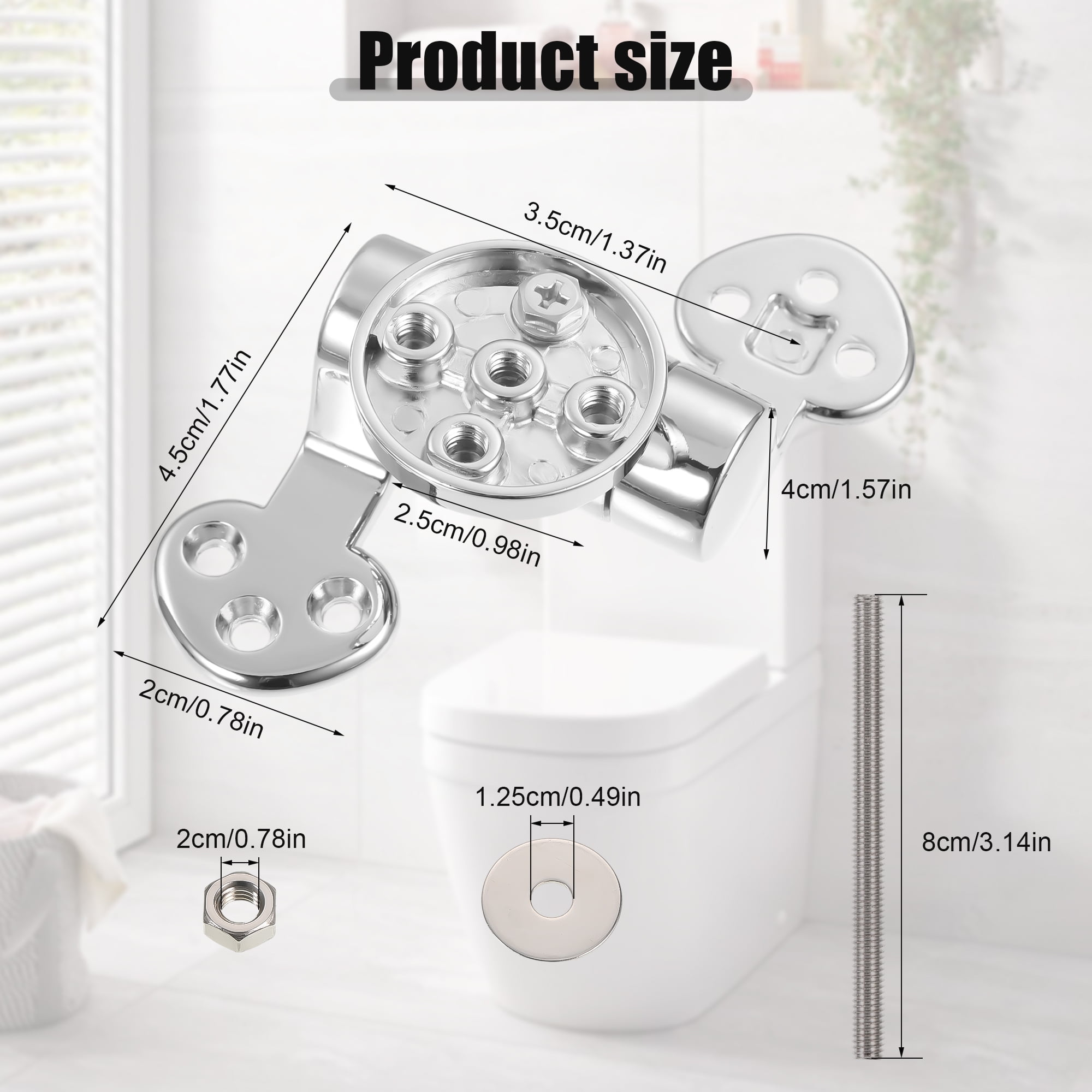Shii　0507 Xingzhi Toilet Seat With Stainless Steel Fittings Durable